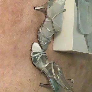 Nine West Heels with Rhinestone embellishment.